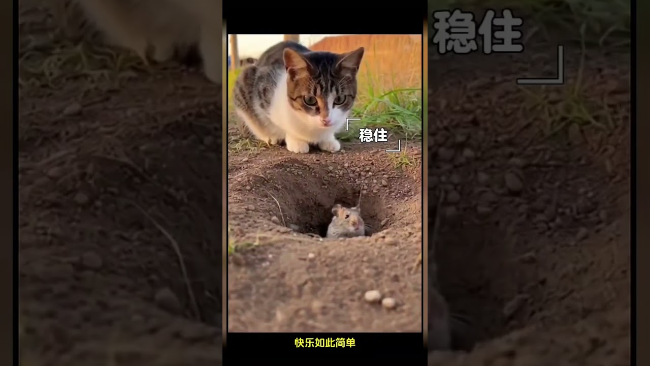 一招制敌#热门#大熱門#搞笑#搞笑视频#搞笑視頻 #黄鼠狼#funny #動物#可爱#家庭#animals#cat #cute