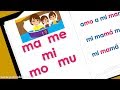 Sílabas Ma Me Mi Mo Mu Aprende A Leer Palabras Con M Para Niños