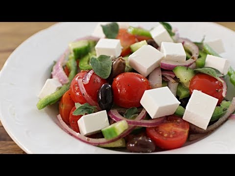Greek Salad Recipe | How to Make Greek Salad