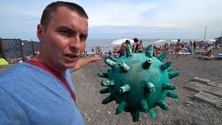 Ялта. НАШЛИ БОМБУ! ПЛЯЖ ЗАКРЫВАЮТ. Такие сегодня находки в Черном море. Крым 2018