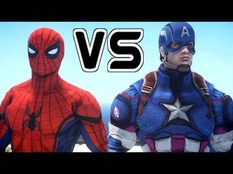 Spiderman vs Captain America - Epic Superheroes Battle Video