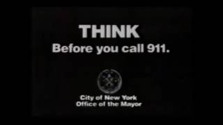City Of New York PSA - Think Before You Call 911 (1990)