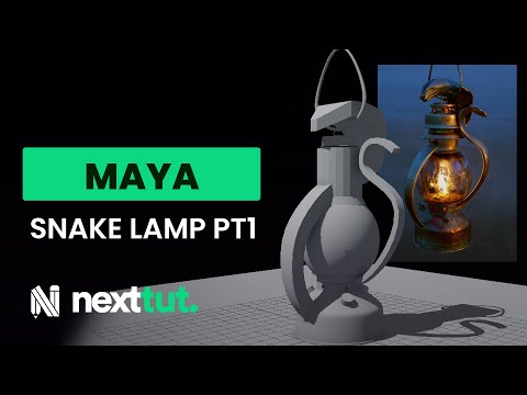MAYA TUTORIAL Snake Lamp Cinematic Asset part 1