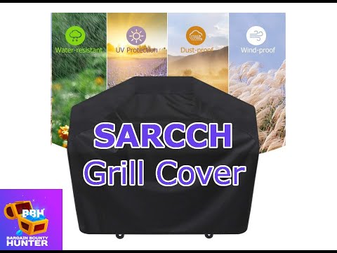 Grill Cover, 58 inch Heavy Duty BBQ Gas Grill Cover for Outdoor Grill, Waterproof, Weather Resistant, Anti-UV, Rip-Proof, Fade Resistant Barbecue Cover with Hook-and-Loop Straps for Most Grills video review thumbnail