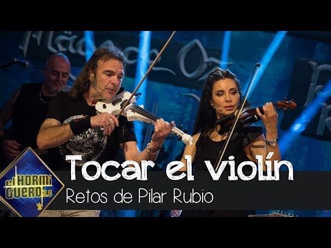Pilar Rubio ensaya con el violín y Sergio Ramos a la guitarra - El Hormiguero 3.0