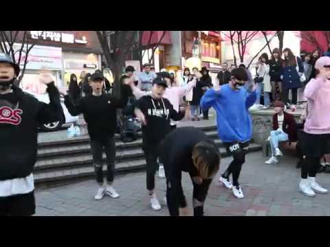 DOB Hongdae BTS - DOPE 홍대공연 디오비 방탄소년단 - 쩔어