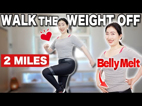 2 MILES Easy Walking to Lose Belly Fat/ Lose Weight & Burn Fat Efficiently  (3.2 km)