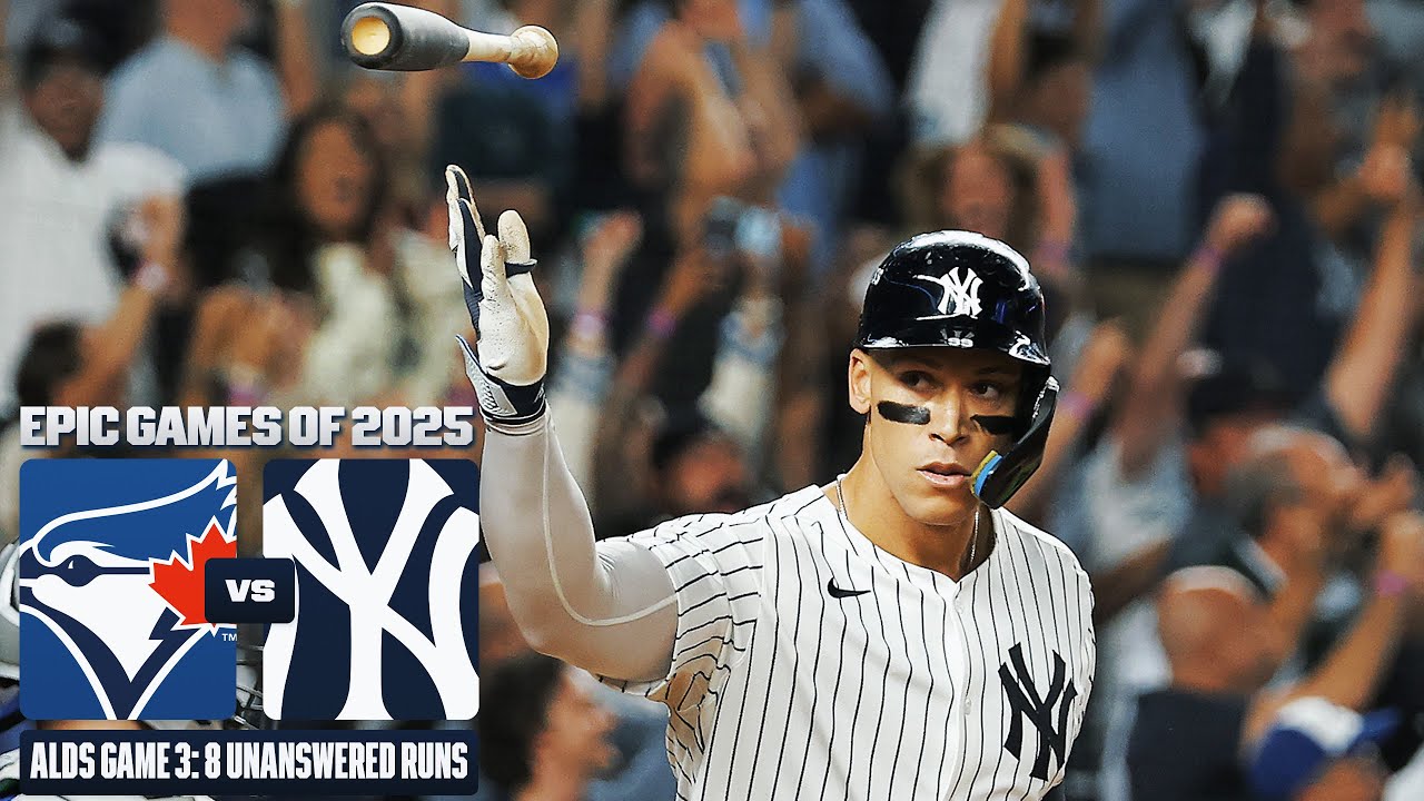 FULL GAME: Judge delivers electrifying homer as Yankees rally for 2025 ALDS Game 3 win vs. Blue Jays