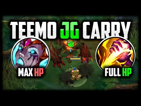 TEEMO JUNGLE IS THE BEST TANK CRUSHER👌 (FULL HP FULL CLEAR) - League of Legends