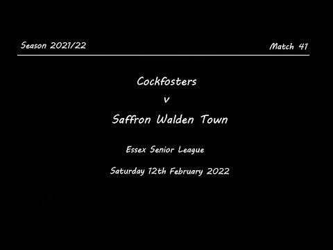 Cockfosters v Saffron Walden Town. Season 2021/22