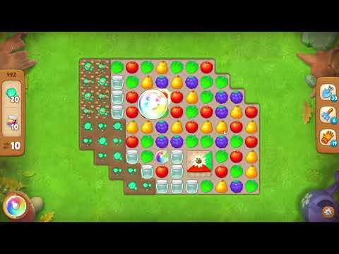 Gardenscapes 992 Level - 21 moves - NO BooSTERS