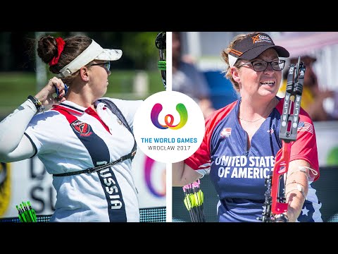 Alexandra Savenkova v Christie Colin – compound women's bronze final | Wroclaw 2017 World Games