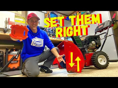 HOW TO ADJUST SKID SHOES ON A SNOWBLOWER (Save A Scraper Blade)