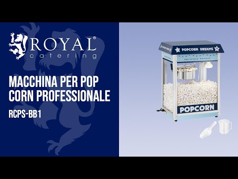 Video - Macchina per pop corn professionale - Blu