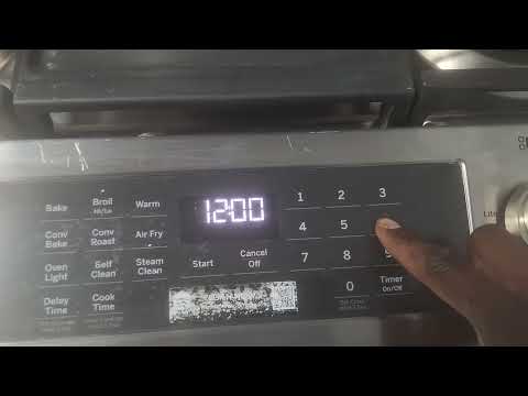 GE SMART STOVE OVEN RANGE - HOW TO SET TIME (121524)