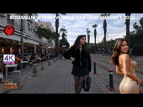 Bostanlı Walking Tour | izmir, Turkey | Jaunary 1, 2026 [4K HD/60 fps]
