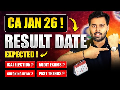 ICAI Expected Result Date for CA Exams Jan 26 OUT
