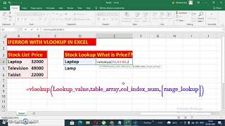 IFERROR with Vlookup in excel | excel tutorial | excel tips and tricks