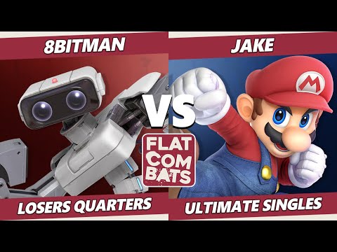 Flat Combats 10 Losers Quarters - 8BitMan (ROB) Vs. Jake (Mario) SSBU Smash Ultimate