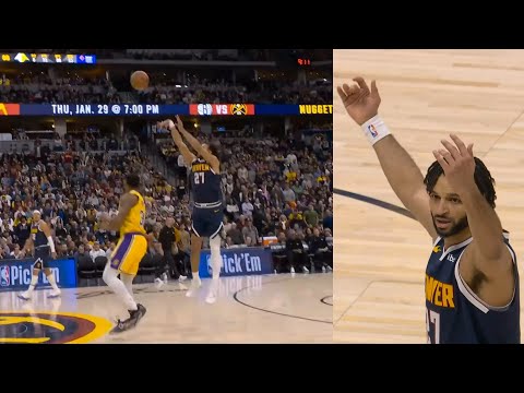 Jamal Murray CRAZY 3/4 COURT Buzzer Beater vs Lakers 😱