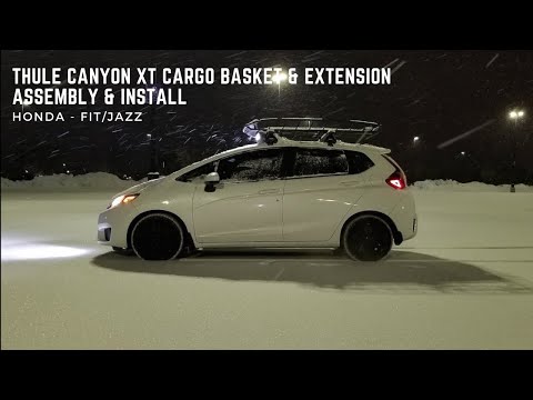 HONDA FIT/JAZZ - Thule Canyon XT Cargo Basket - Extension - Assembly & Install #HondaFit4Adventure