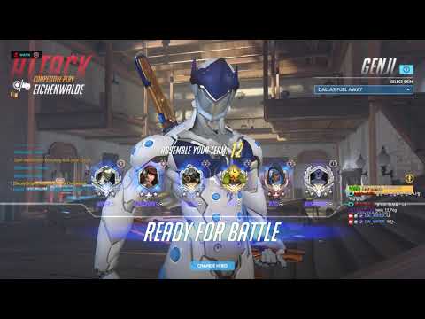 Overwatch Rank 1 Korean Genji WATER Assassin Of Eichenwalde
