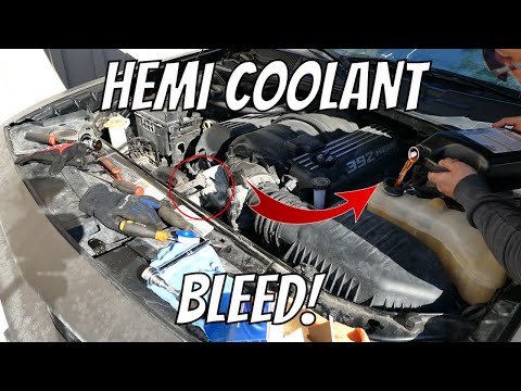 Hemi Coolant Bleeder Location and Fill Procedure