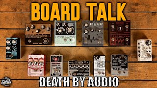 Video thumbnail for Board Talk: Death by Audio Pedals At Peach Guitars by Peach Guitars