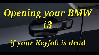 Unlocking the BMW i3 with a dead keyfob