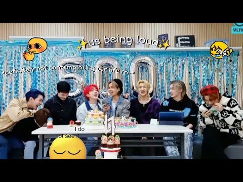 just e'last doing aegyo on their 500 days debut vlive