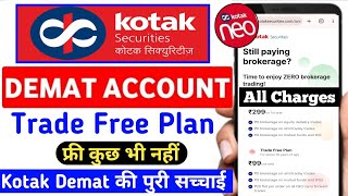 Kotak securities trading charges | kotak Demat account charges  | kotak Neo demat account charges