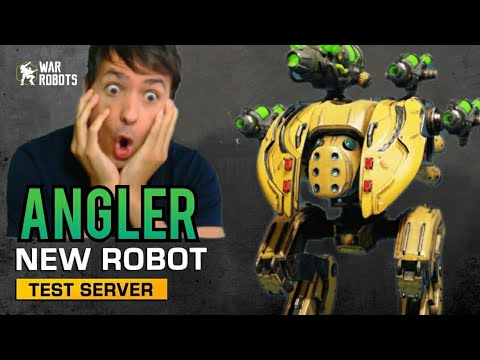 New ANGLER Robot Blinds You! War Robots Test Server Gameplay WR