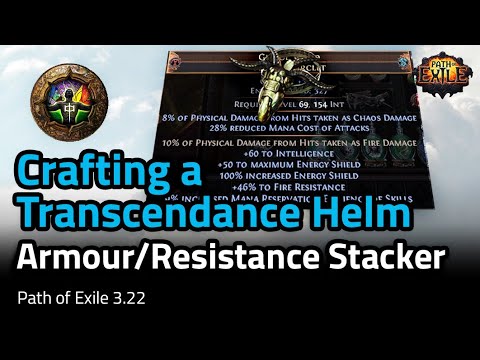 [3.22] Crafting a Transcendence Armour/Resistance Stacker Helm - Path of Exile 3.22