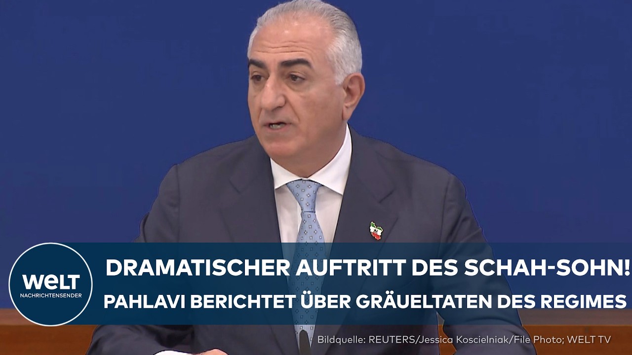 REZA PAHLAVI: Dramatischer Auftritt! Pressekonferenz mit Schah-Sohn | Gräueltaten des Regimes
