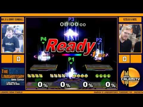 S@LT #43 - Jonny Gumball & Mk.II vs R2DLiu & Widl - Losers Semi Finals - Melee Doubles