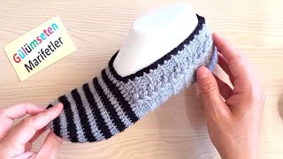 KİLİM DESENLİ NAZAR BONCUĞU PATİK MODELİ YAPILIŞI KİLİM DESENLİ NAZAR BONCUĞU PATİK MODELİ YAPILIŞI