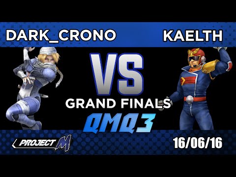 QMQ3 - Project M - Grand Finals - Dark_Crono (Sheik) VS Kaelth (C.Falcon/Mario/Fox)