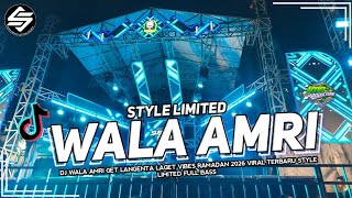 Download lagu DJ VIBES RAMADAN STYLE LIMITED TJAP TASSO ‼️ WALA AMRI GET LANGENTA FULL BASS BY SKA RVLTN MIX  mp3