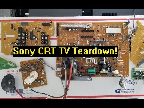Sony Trinitron CRT TV Discharge and Tear Down