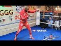 YORDENIS UGAS SHADOW BOXING, SHAKING OUT CUBAN STYLE 3 DAYS OUT FROM SHAWN PORTER FIGHT