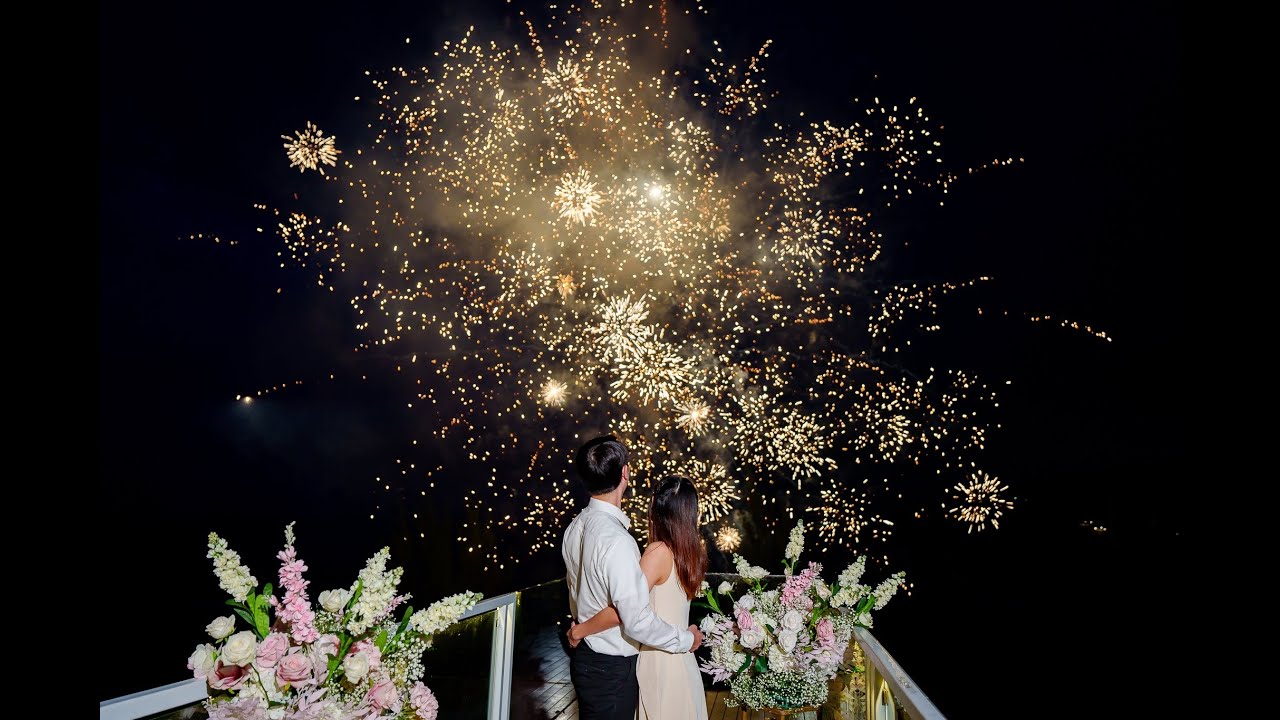 Stunning Dream Marriage Proposal with Fireworks in Phuket, Thailand by Bespoke Experience Thailand