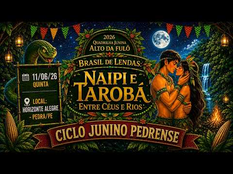BRASIL DE LENDAS - QUADRILHA JUNINA ALTO DA FULÔ 2026 / HORIZONTE ALEGRE 11/06 [PEDRA-PE]