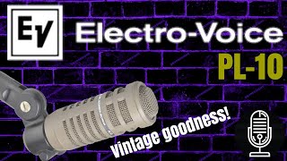 Video thumbnail for The Electro-Voice PL10 - A Vintage & Rare Mini RE20!  Demo & Review by Obscure Mics