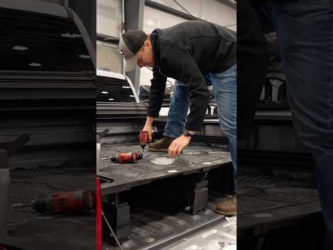 Installing DECKED in the F-150! Our Bedside Accessory Rail for Ford trucks fits PERFECTLY with it 💪