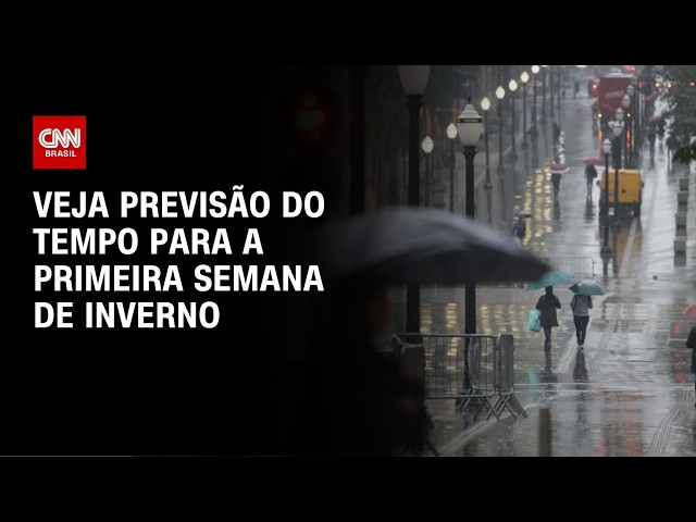 Previsão do tempo: Inverno começa com frio e semana chuvosa | CNN PRIME TIME