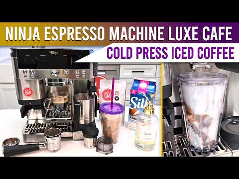 Ninja Luxe Cafe Espresso Machine ES601 How to Make a Cold Press ICED COFFEE
