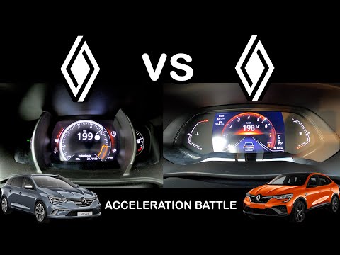 Renault Megane vs Renault Arkana Comparison Speed | Acceleration Battle