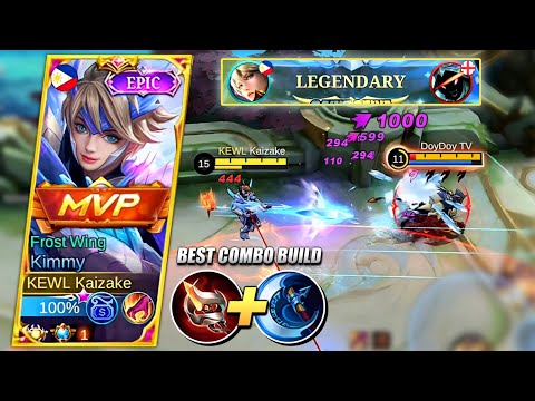 KIMMY HIGH DAMAGE BEST COMBO BUILD!! (MELTING DAMAGE!🔥) | MLBB