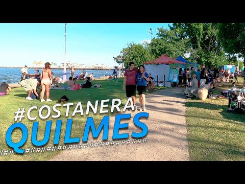 Recorriendo QUILMES COSTANERA + RIBERA + BALNEARIO I BUENOS AIRES I ARGENTINA I 4K Walking Tour