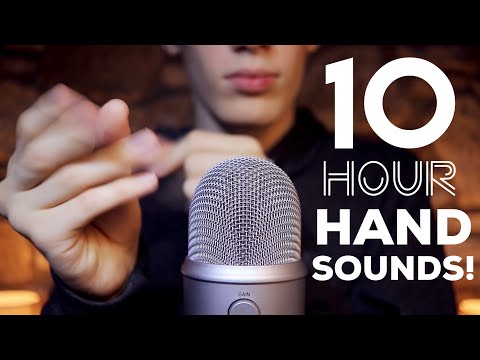 10 hour fast & aggressive ASMR hand sounds & finger fluttering for sleep😴(no talking)